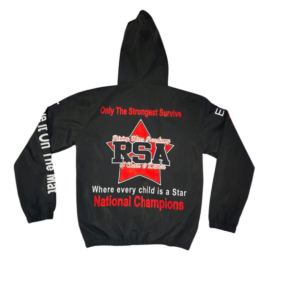 RSA Black Windbreaker Jacket